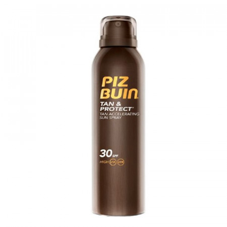 Lotiune spray pentru bronzare accelerata si protectie a bronzului Piz Buin, SPF 30, 150 ML