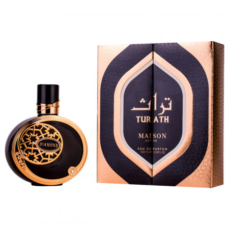 Maison Asrar Turath Black, Apa de Parfum, Barbati, 100 ml