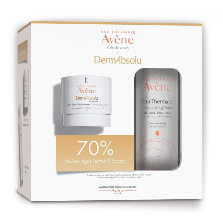 Pachet Cremă de zi pentru fermitate DermAbsolu, 40 ml + Apă termală spray, 150 ml, Avene