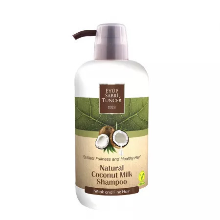 Șampon Eyup Sabri Tuncer Cu Lapte De Nucă De Cocos Natural 600 ML