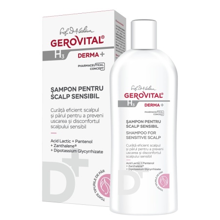 Sampon pentru scalp sensibil Gerovital H3 Derma+