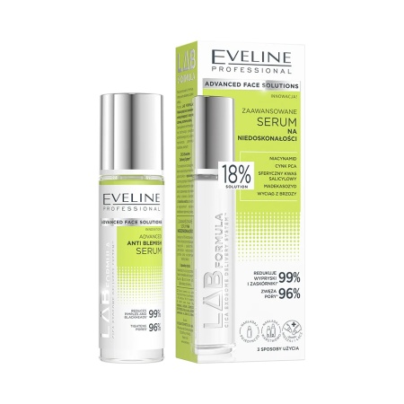 Serum fata Eveline Cosmetics LAB Formula Advanced, anti-imperfectiuni, reduce cosurile si punctele negre, 30 ml