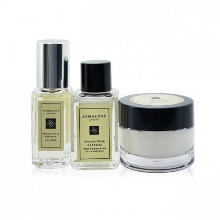 Set cadou Jo Malone Honeysuckle & Davana Cologne 9ml + English Pear & Fressia Body & Hand Wash 15ml + Grapefruit Body Creme 15ml