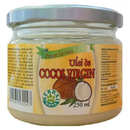 Ulei de Cocos Virgin Herbavit 250 ml