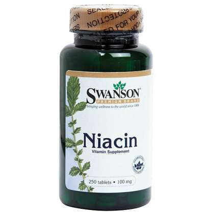 Vitamina B3 (Niacina) 100 mg Swanson 250 tablete