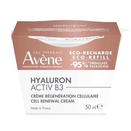 Aqua-gel crema rezerva pentru regenerare celulara Hyaluron Activ B3 Avene, 50 ml