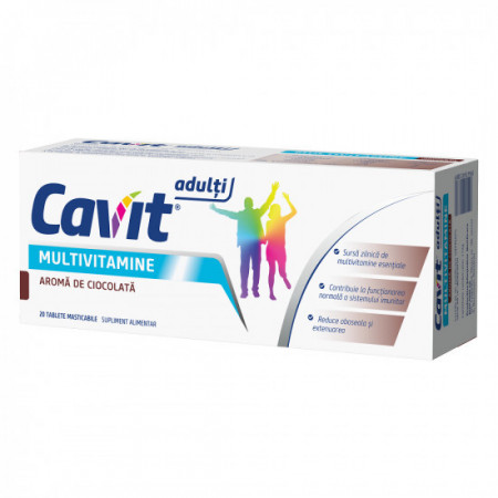 Cavit Adulti Multivitamine 20 comprimate masticabile, Biofarm