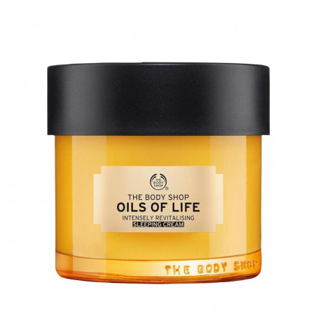 Crema de noapte Body Shop Oils of Life Sleeping Cream, 80 ml