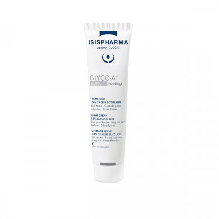 Crema de noapte cu acid glicolic 5.5% Isispharma Glyco-A Soft Peeling, 30 ml
