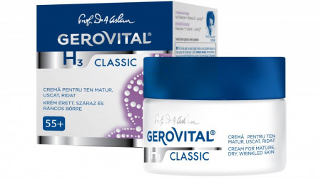 Crema pentru ten matur, uscat, ridat Gerovital H3 Classic 55+
