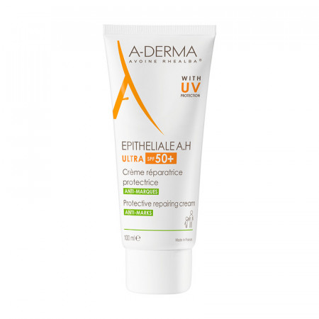 Crema reparatoare A-Derma Epitheliale AH Ultra SPF 50+, 100 ml