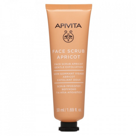 Masca pentru exfoliere delicata cu extarct de caise, 50 ml, Apivita