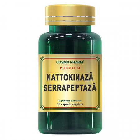 Nattokinaza Serrapeptaza Cosmopharm Premium 30 capsule