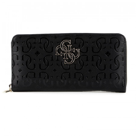 Portofel Guess Chic Shine Slg Lrg Zip Around Black
