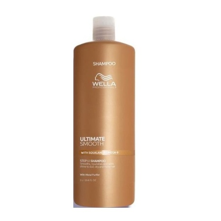 Sampon hidratant pentru par uscat si lipsit de stralucire cu Squalane & Omega 9 Ultimate Smooth, Wella Professionals