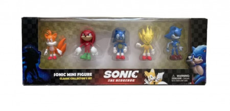 Set 5 mini figurine Sonic 2, The Hedgehog, 6cm