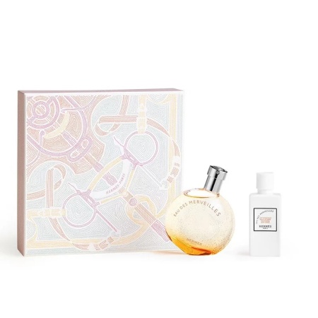 Set Cadou Hermes EAU des Merveilles, Femei, Apa de Toaleta, 50 ml + Lotiune de corp, 40 ml