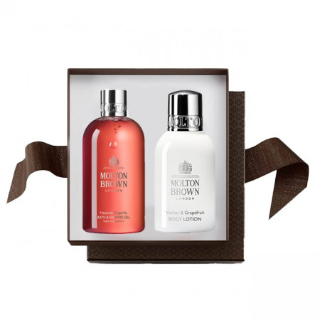 Set Cadou Molton Brown Gel de dus Pink Pepperpod 100 ml + Lotiune de corp Vetiver & Grapefruit 100Ml