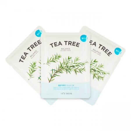 Set Masca nutritiva de fata cu extract de arbore de ceai Its Skin The Fresh, 3 x 18 g