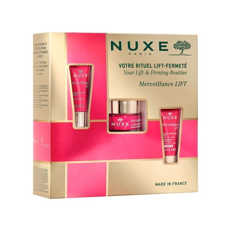 Set Nuxe Merveillance Lift – Crema de zi fermitate 50 ml, Crema lifting contur ochi 15 ml, Crema de noapte lifting 15 ml