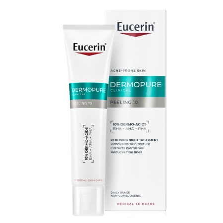 Tratament exfoliant cu acid salicilic pentru noapte Dermo Pure, Eucerin, 40 ml