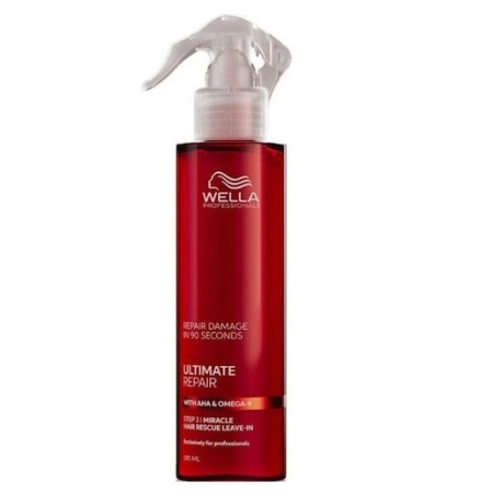 Tratament Spray fara clatire, reparare rapida pentru toate tipurile de par, Wella Ultimate Repair Leave-In ,185 ml