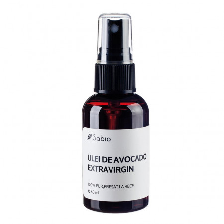 Ulei de avocado natural extravirgin, Sabio 60 ml