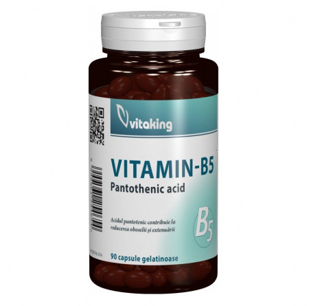 Vitamina B5 (Acid Pantotenic) 200 mg Vitaking 90 capsule