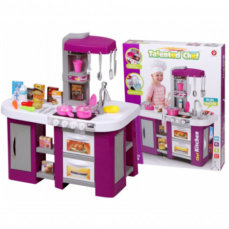 Bucatarie de jucarie Kitchen Talented Chef, 49 accesorii, Mov