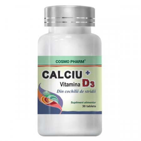 Calciu cu Vitamina D3 Cosmopharm tablete