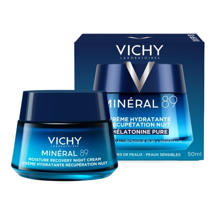 Crema de noapte cu melatonina Mineral 89 Vichy, 50 ml