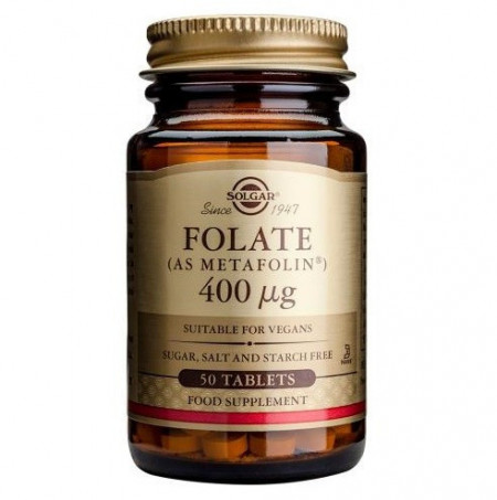 Folate (ca Metafolin) 400 mcg Solgar 50 tablete