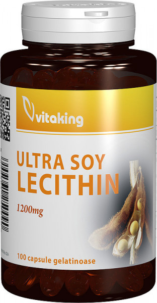 Lecitina din soia 1200 mg Vitaking 100 capsule