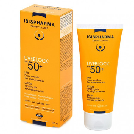 Lotiune protectie solara hidratanta Isispharma UVEBLOCK 50+, 100 ml