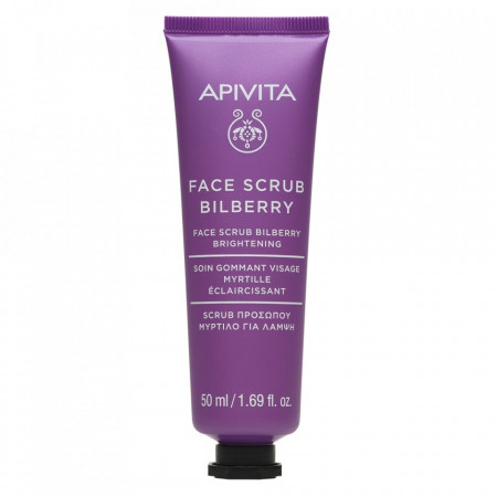 Masca exfolianta pentru luminozitate cu extract de afine Apivita, 50 ml