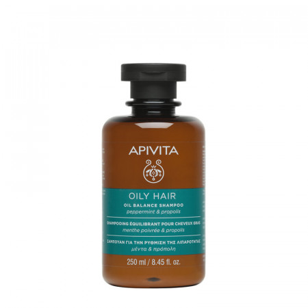 Sampon pentru par gras Apivita , 250 ml
