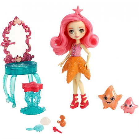 Set papusa cu accesorii Enchantimals Cameo Crab