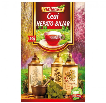 Ceai Hepato-Biliar AdNatura 50 g/25 plicuri