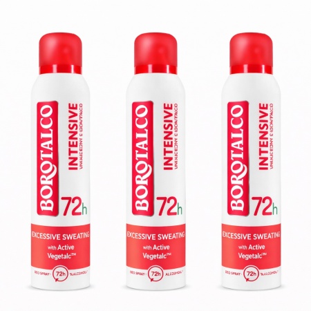 Deodorant spray antiperspirant Intensive Borotalco, 150 ml (Gramaj: 3 x 150 ml)