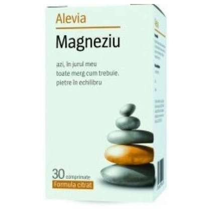Magneziu formula citrat Alevia 30 comprimate