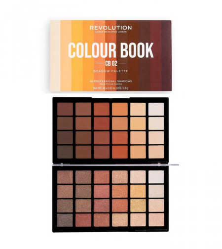 Paleta farduri de pleoape Makeup Revolution London, Color Book