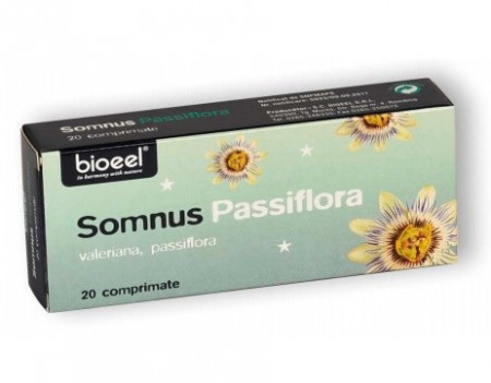 Somnus Passiflora Bioeel 20 comprimate