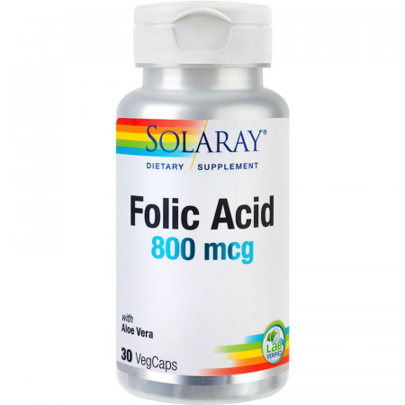 Acid Folic 800 mcg SECOM Solaray 30 capsule