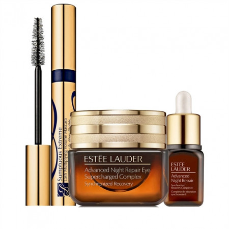 Advanced Night Repair, Set: Crema de noapte pentru ochi, + Crema de noapte pentru ochi travel-size, + Mascara, Black
