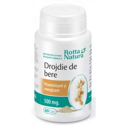 Drojdie de Bere 500 mg Rotta Natura 60 capsule