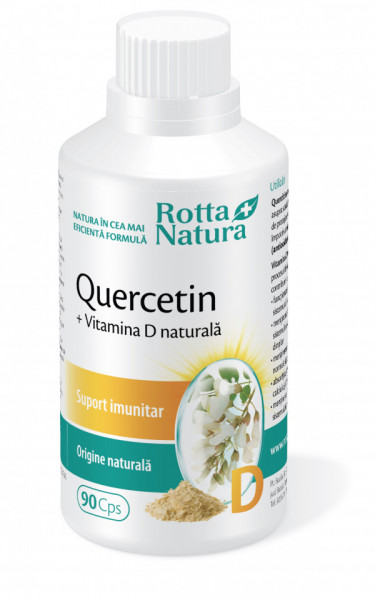 Quercetin + Vitamina D naturala, Rotta Natura capsule
