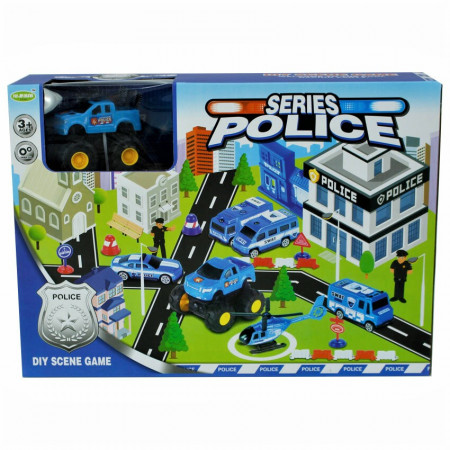Set de joaca Statie Politie cu pista si accesorii