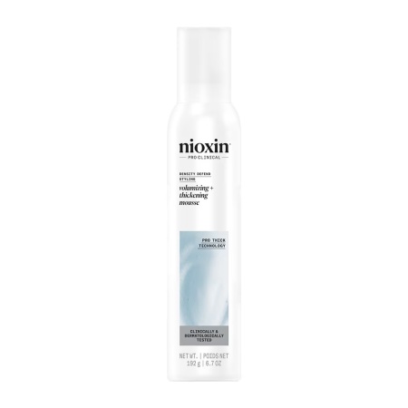 Spuma de par Nioxin Density Defend Styling Volumizing + Thickening Mousse pentru volum si densitate, 200 ml