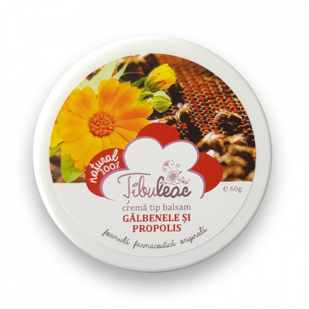 Crema tip balsam galbenele si propolis 60 gr Tibuleac Plant