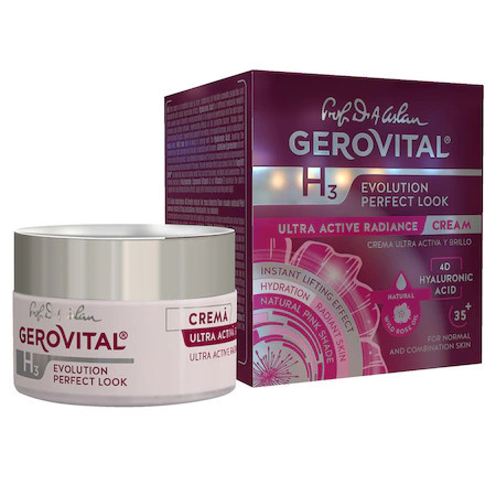 Crema ultra activa si luminozitate Gerovital H3 Evolution Perfect Look